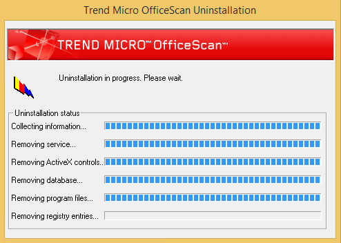 TrendMicroOfficeScanUninstallation