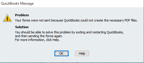 Quickbooks error message
